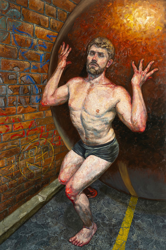 "Sisyphus" - oil on canvas - 48" x 72" (121cm x 182cm)